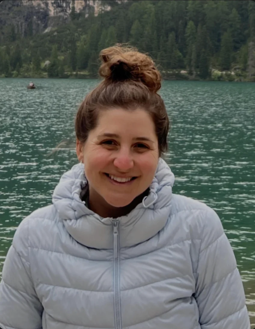 Ally Karagas outdoors on a hiking trip.